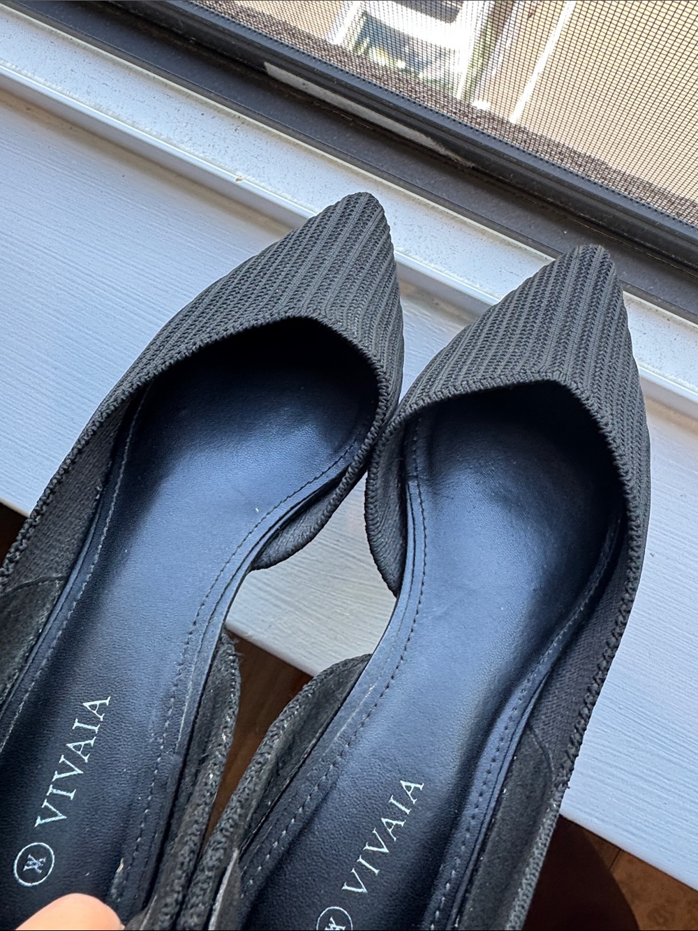 Vivaia Melia Pointed Toe D'Orsay Ballet Flats Shoes Size 37.5 EU | 7 US - Picture 5 of 5